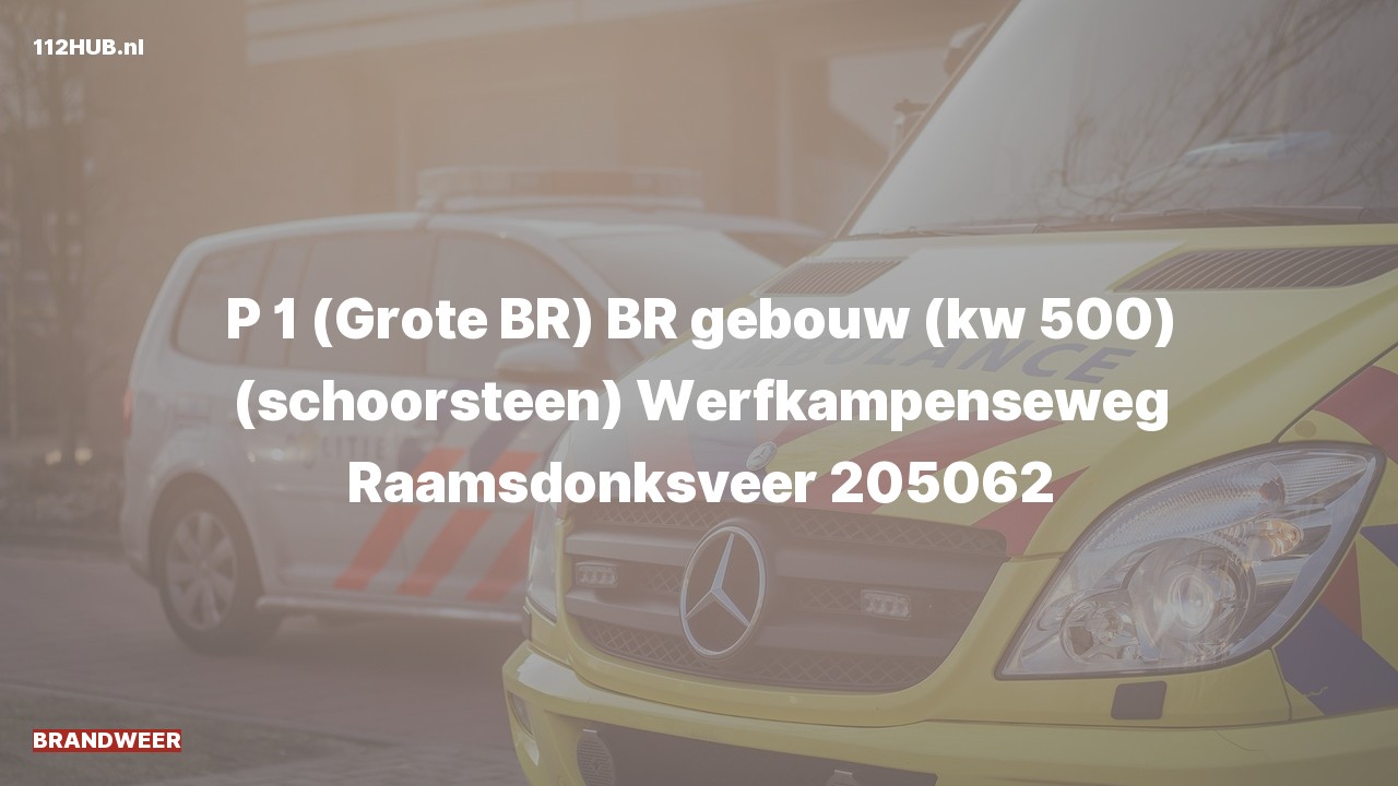 Deelafbeelding voor P2000-melding voor schoorsteenbrand in woning.