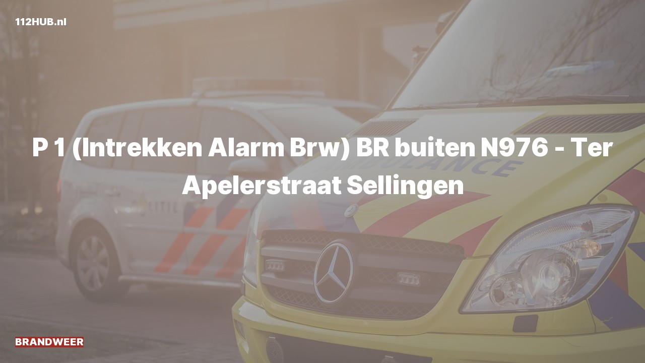 Deelafbeelding voor Brandweer trekt spoed-alarm in. Was: BR buiten N976 - Ter Apelerstraat Sellingen.