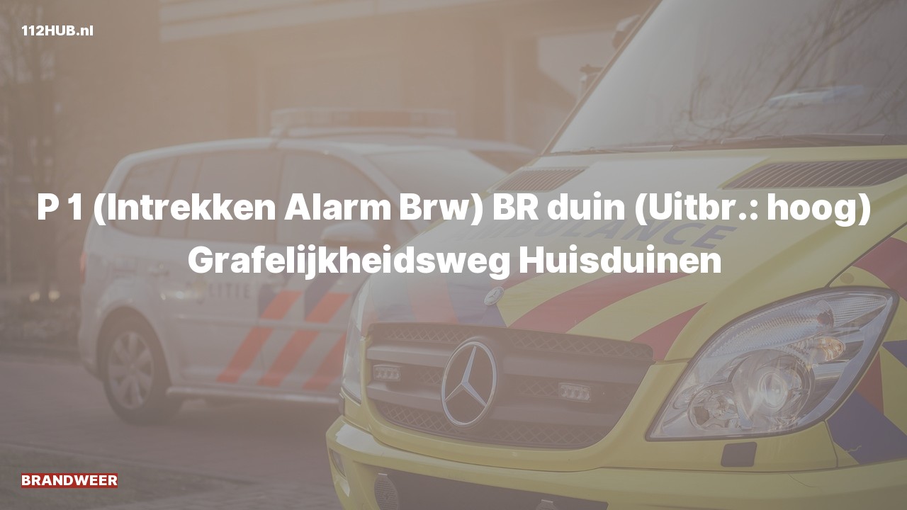 Deelafbeelding voor Brandweer trekt spoed-alarm in. Was: BR duin (Uitbr.: hoog) Grafelijkheidsweg Huisduinen.