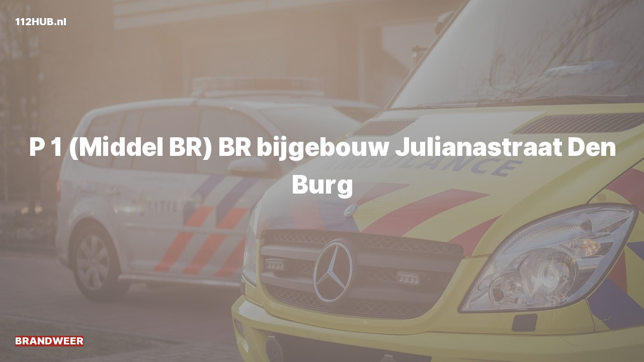 Deelafbeelding voor Brandweer met spoed naar de Julianastraat in Den Burg.