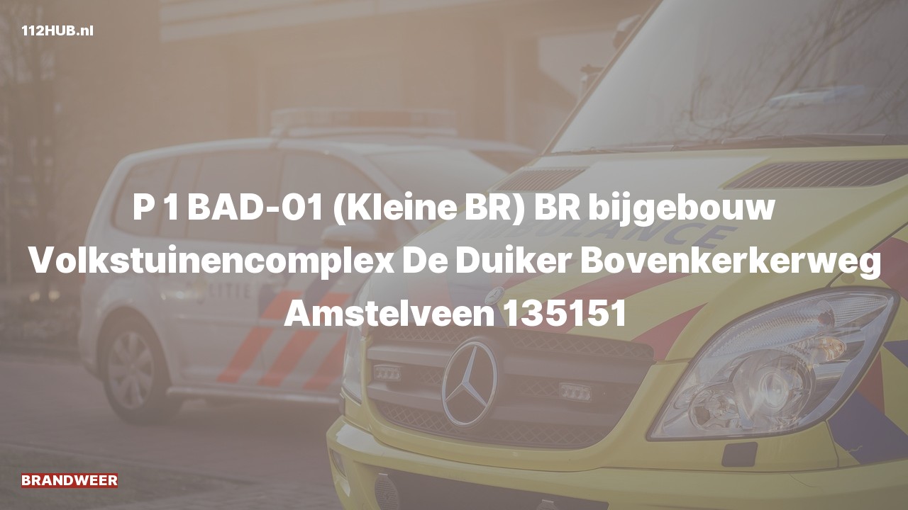 Deelafbeelding voor Brandweer met spoed naar de Bovenkerkerweg in Amstelveen.