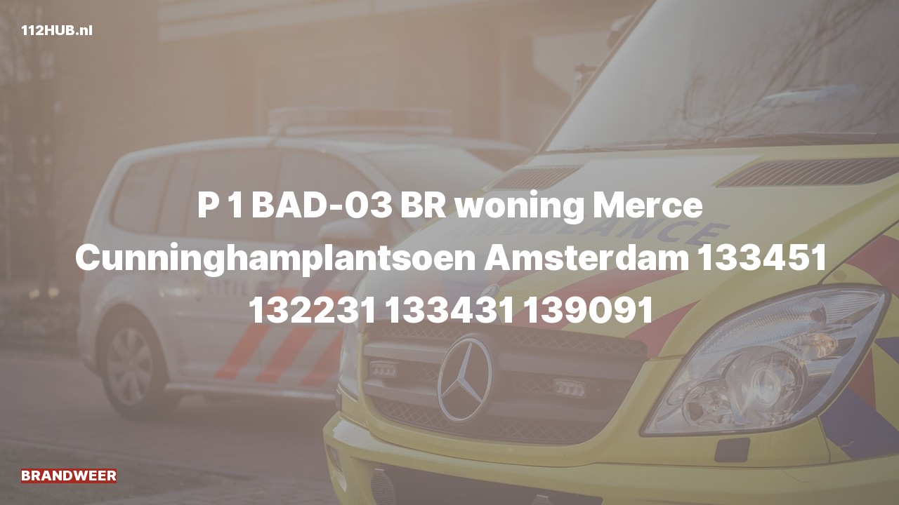 Deelafbeelding voor De brandweer is met spoed uitgerukt voor een woningbrand naar de Merce Cunninghamplantsoen in Amsterdam