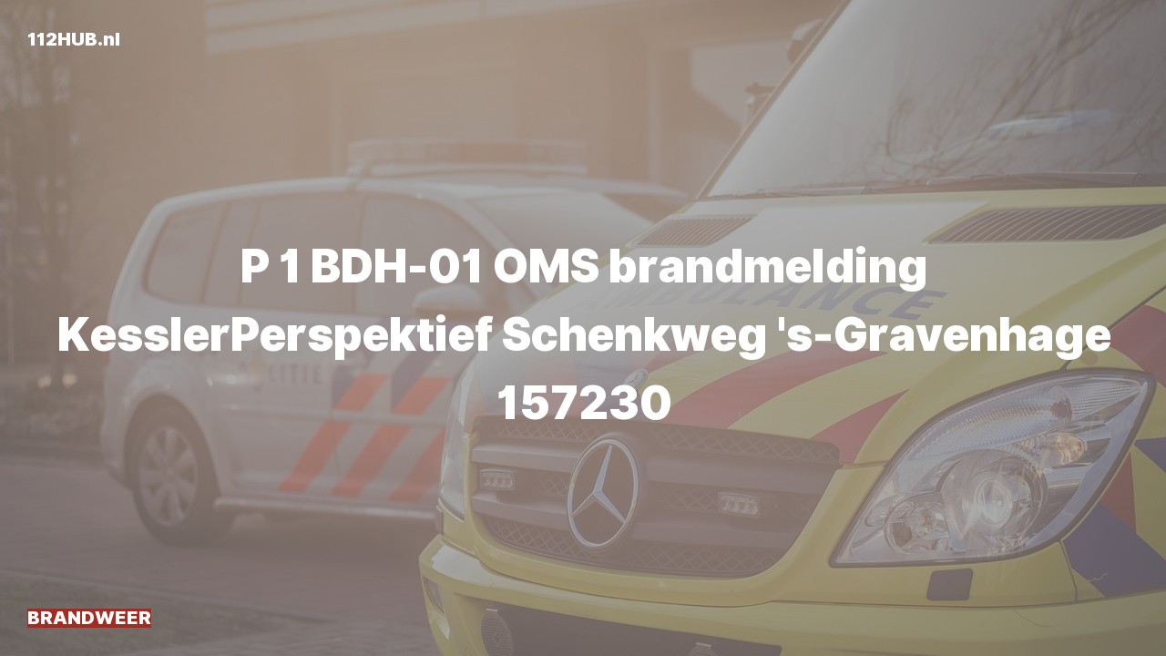 Deelafbeelding voor De brandweer is met spoed uitgerukt voor een automatische brandmelding naar de Schenkweg in 's-Gravenhage