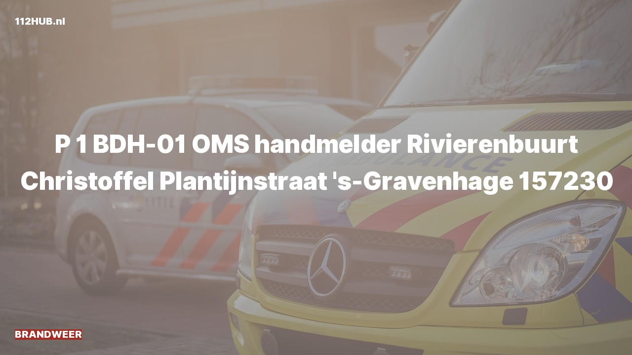 Deelafbeelding voor De brandweer is met spoed uitgerukt naar de Christoffel Plantijnstraat in 's-Gravenhage