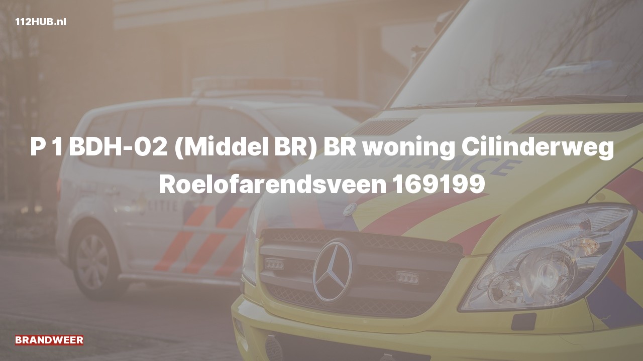 Deelafbeelding voor Brandweer met spoed voor brand in woning naar de Cilinderweg in Roelofarendsveen.