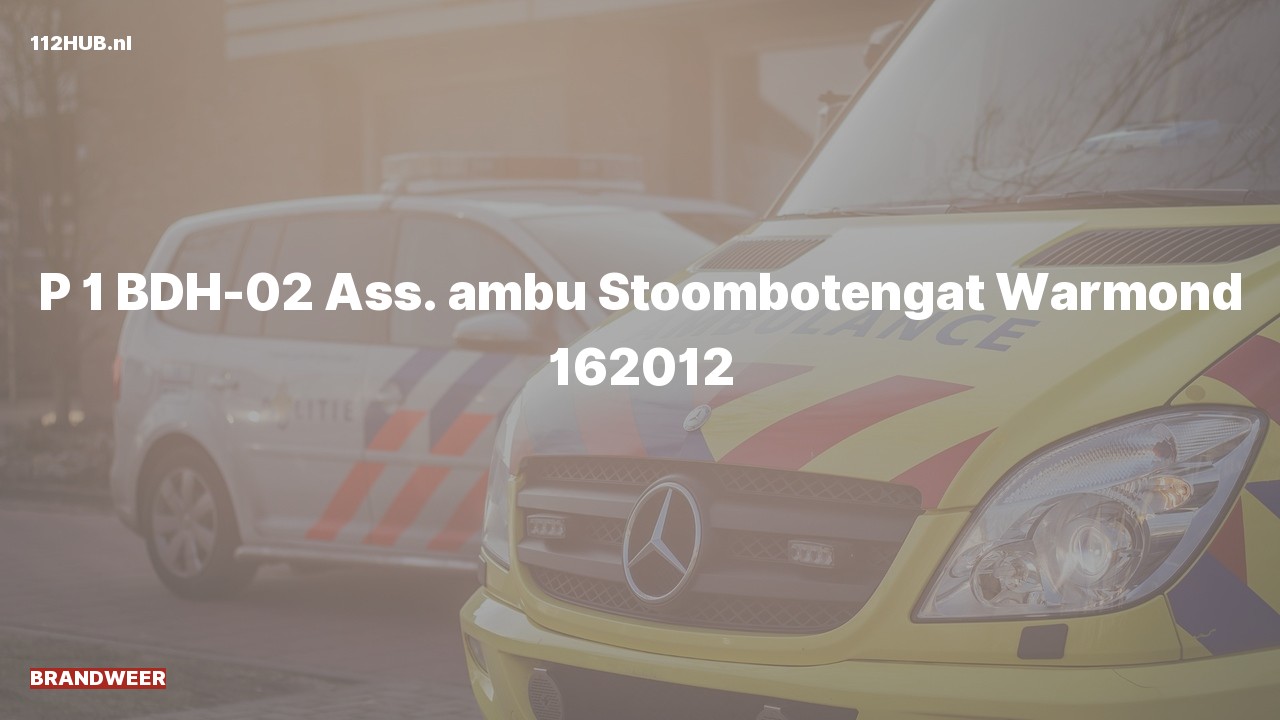 Deelafbeelding voor Brandweer met spoed voor ambulance-assistentie.
