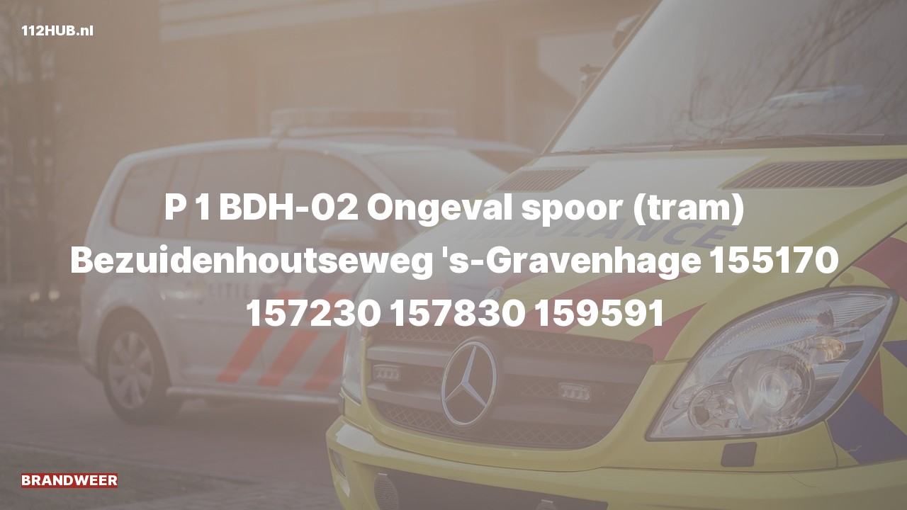 Deelafbeelding voor Brandweer met spoed naar de Bezuidenhoutseweg in 's-Gravenhage.