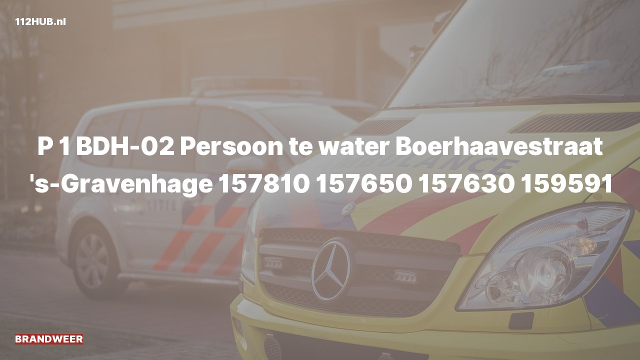 Deelafbeelding voor Brandweer met spoed naar de Boerhaavestraat in 's-Gravenhage.