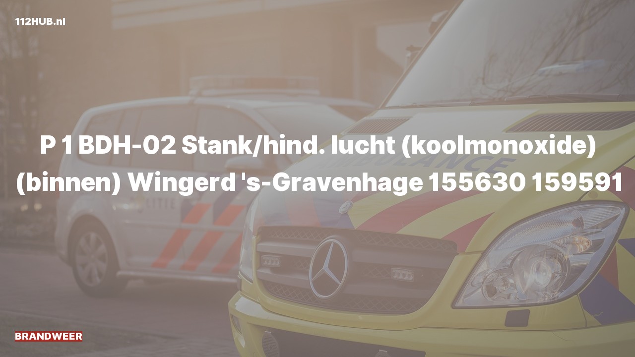 Deelafbeelding voor De brandweer is met spoed uitgerukt voor gaslucht binnen naar de Wingerd in 's-Gravenhage