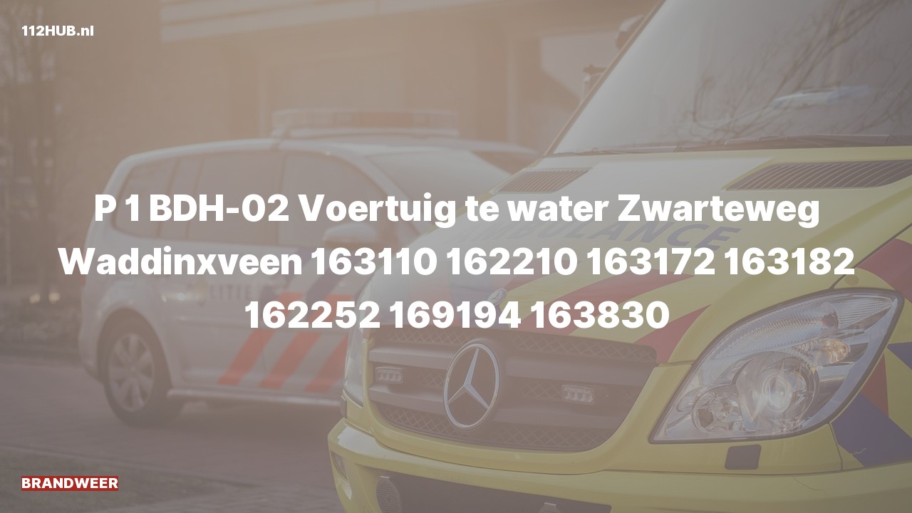 Deelafbeelding voor Brandweer met spoed naar de Zwarteweg in Waddinxveen.