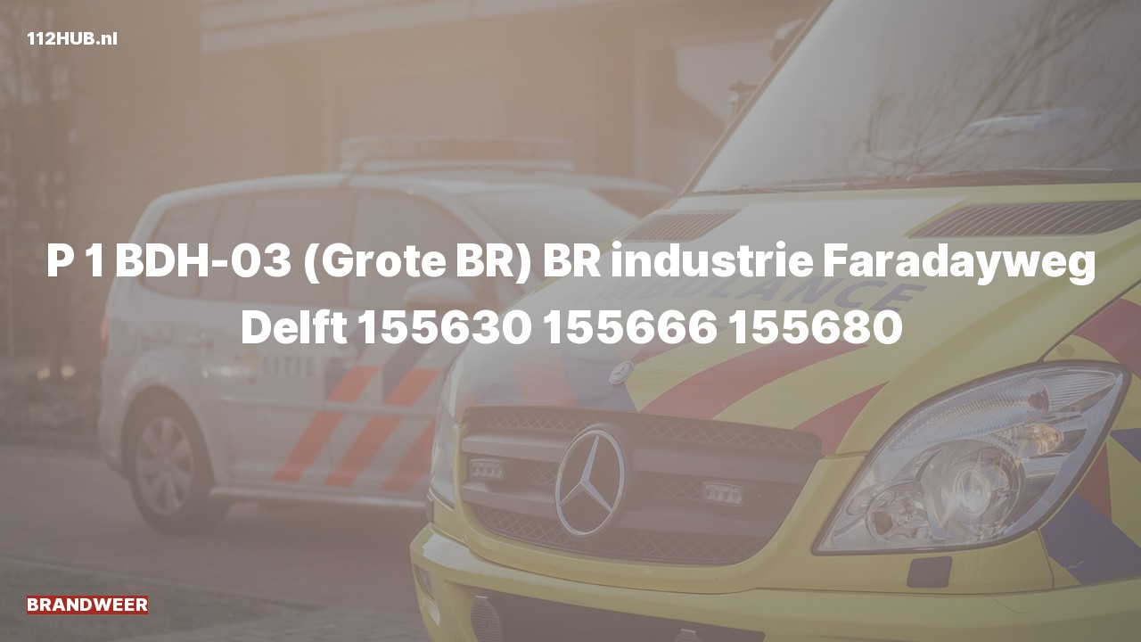 Deelafbeelding voor Brandweer met spoed naar de Faradayweg in Delft.