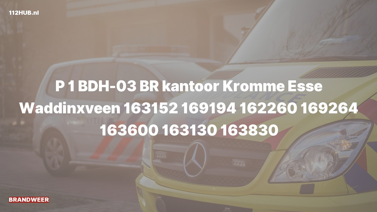 Deelafbeelding voor Brandweer met spoed naar de Kromme Esse in Waddinxveen.