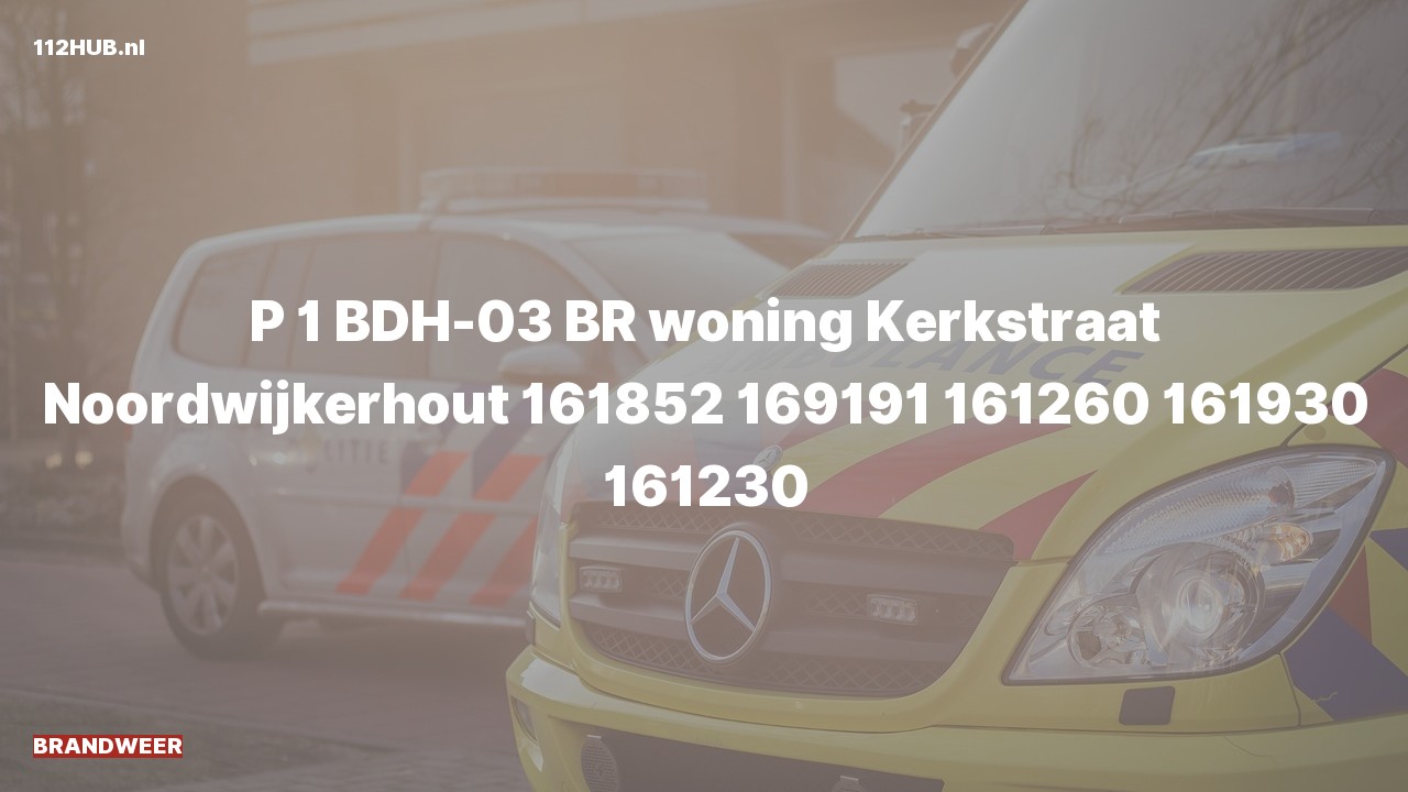 Deelafbeelding voor De brandweer is met spoed uitgerukt voor een woningbrand naar de Kerkstraat in Noordwijkerhout
