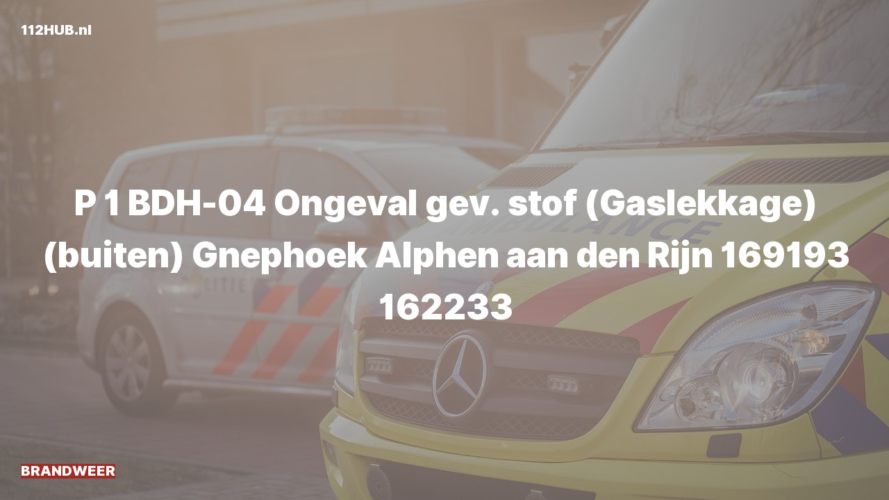 Deelafbeelding voor Met spoed naar de Gnephoek in Alphen aan den Rijn.