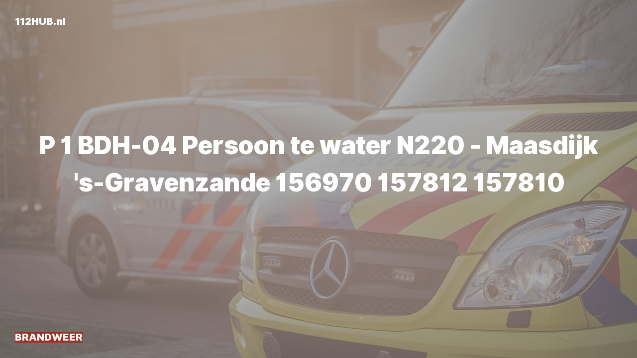 Deelafbeelding voor Brandweer met spoed naar de Maasdijk in 's-Gravenzande.