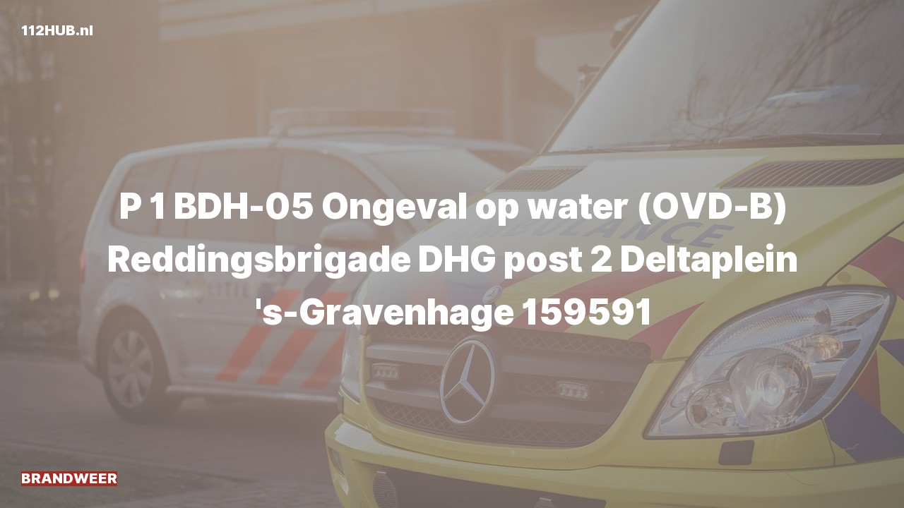 Deelafbeelding voor Brandweer met spoed naar de Deltaplein in 's-Gravenhage.