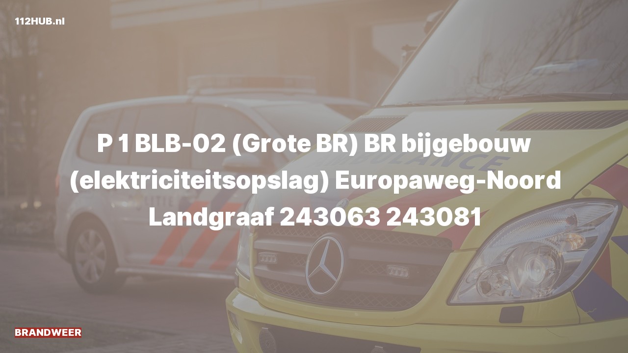 Deelafbeelding voor Brandweer met spoed naar de Europaweg-Noord in Landgraaf.
