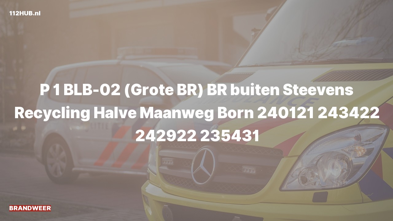 Deelafbeelding voor De brandweer is met spoed uitgerukt voor een brand naar de Halve Maanweg in Born