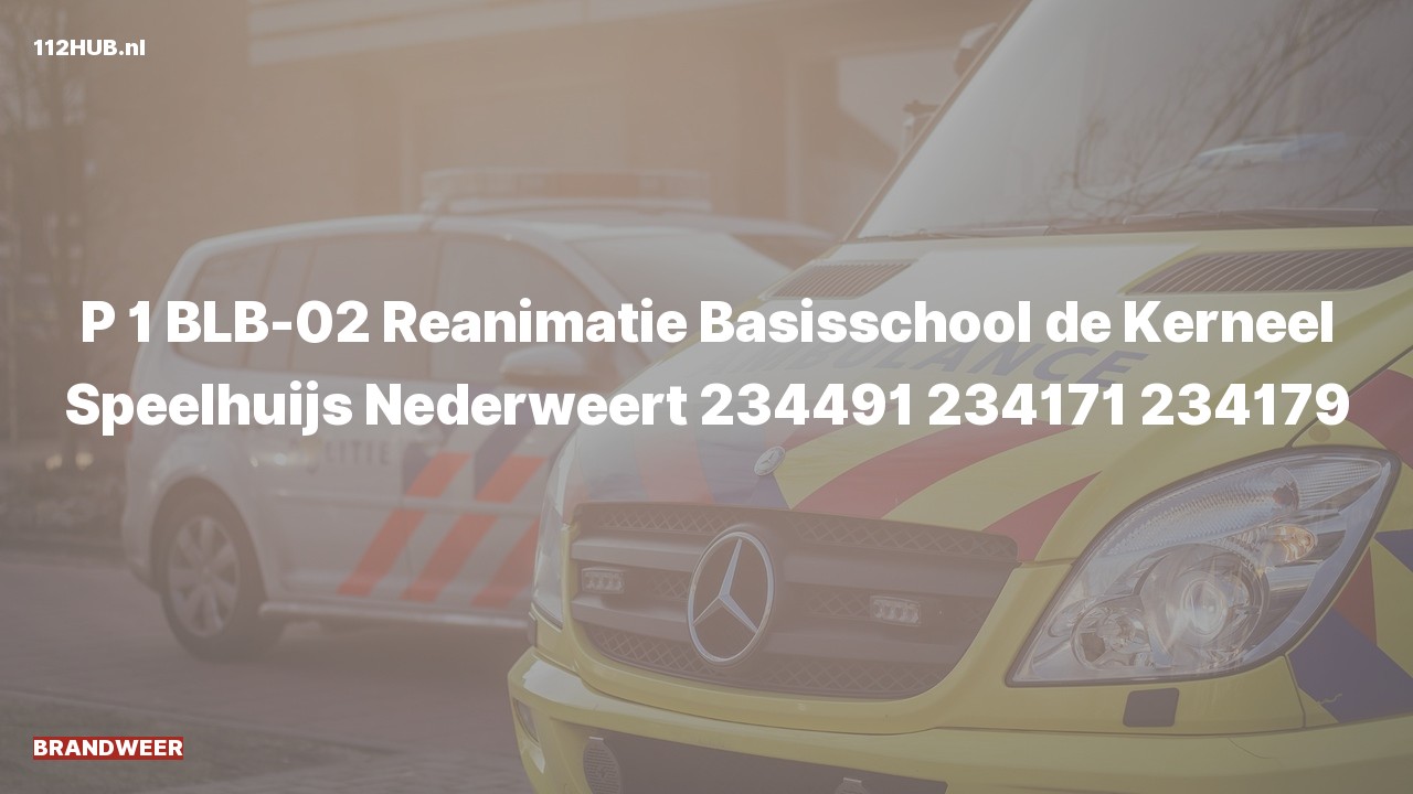 Deelafbeelding voor P2000-melding.