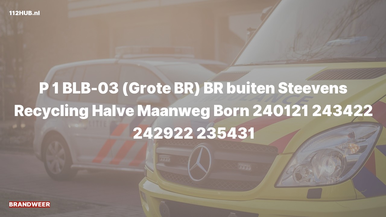 Deelafbeelding voor De brandweer is met spoed uitgerukt voor een brand naar de Halve Maanweg in Born
