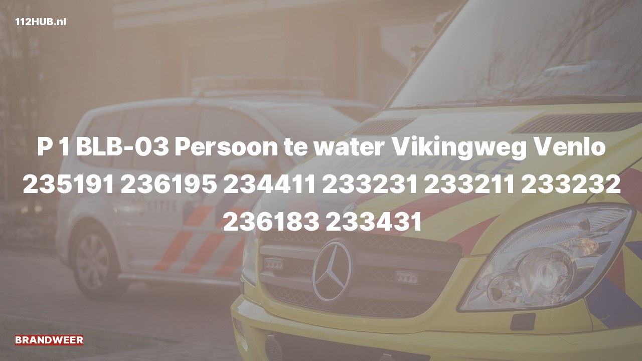 Deelafbeelding voor P2000-melding.