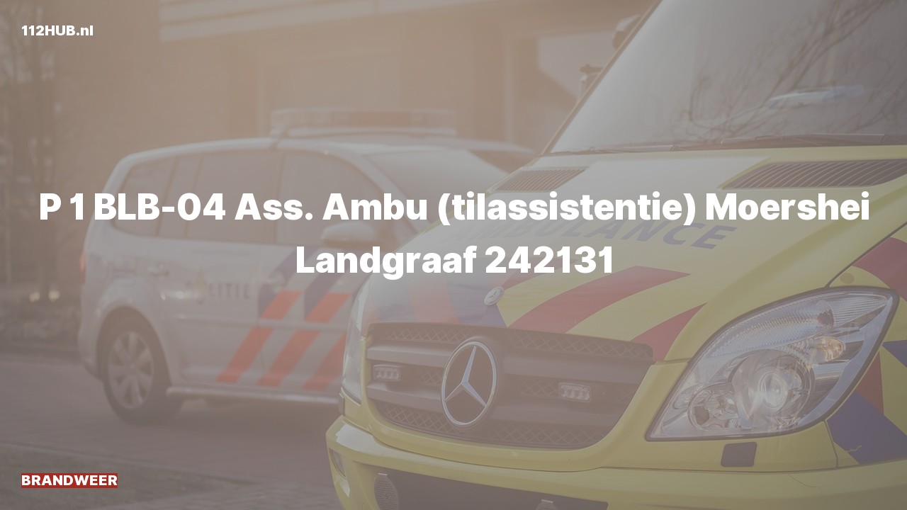 Deelafbeelding voor Brandweer met spoed voor ambulance-assistentie naar de Moershei in Landgraaf.