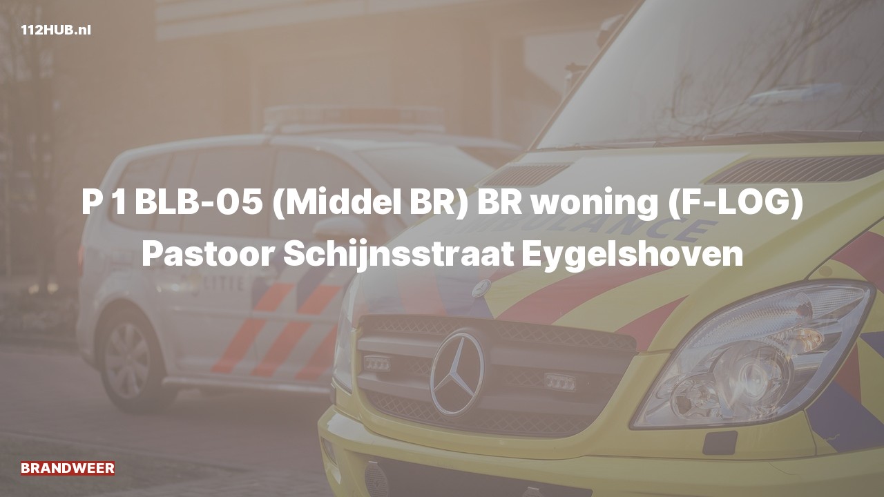 Deelafbeelding voor Brandweer met spoed voor brand in woning naar de Pastoor Schijnsstraat in Eygelshoven.