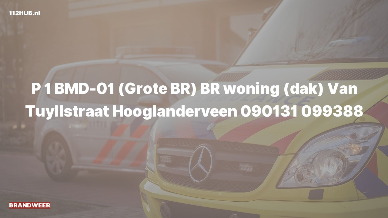 Deelafbeelding voor P2000-melding voor brand in woning.