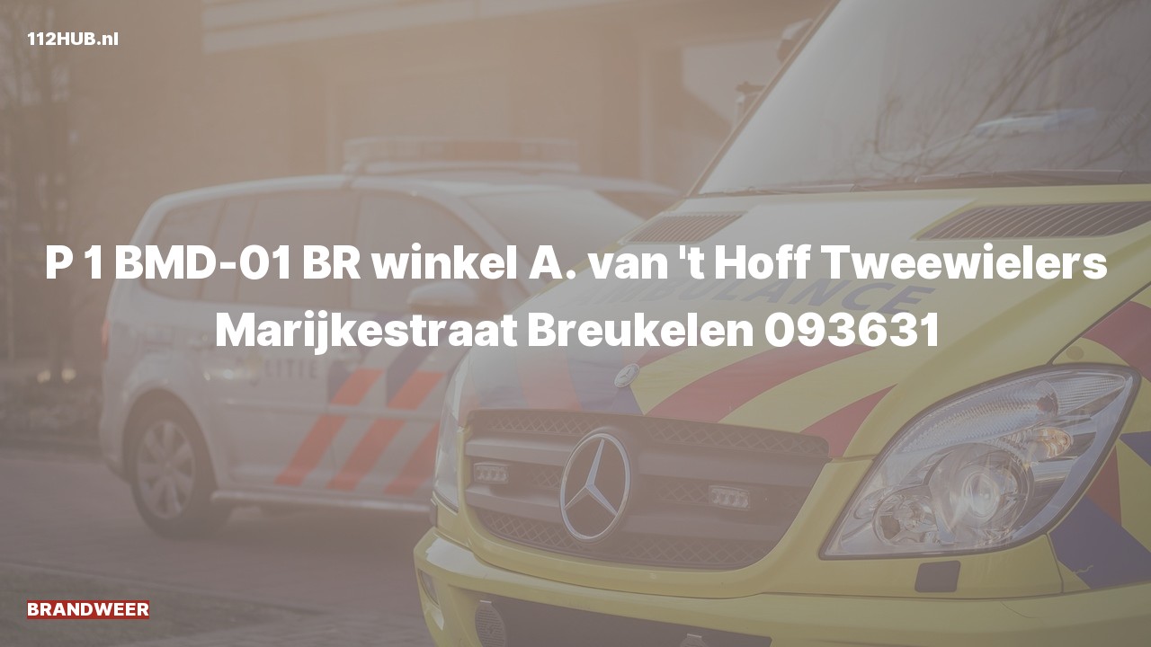 Deelafbeelding voor De brandweer is met spoed uitgerukt voor een brand naar de Marijkestraat in Breukelen
