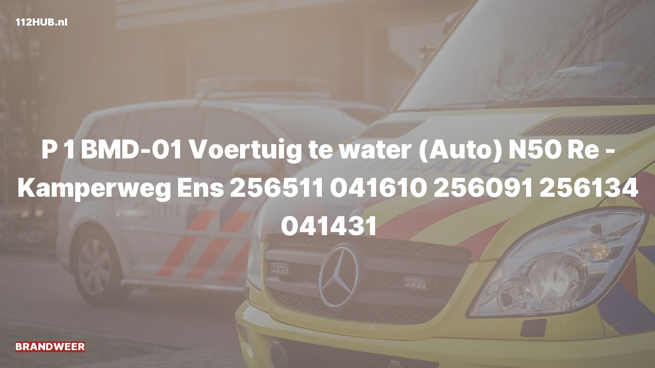Deelafbeelding voor P2000-melding.
