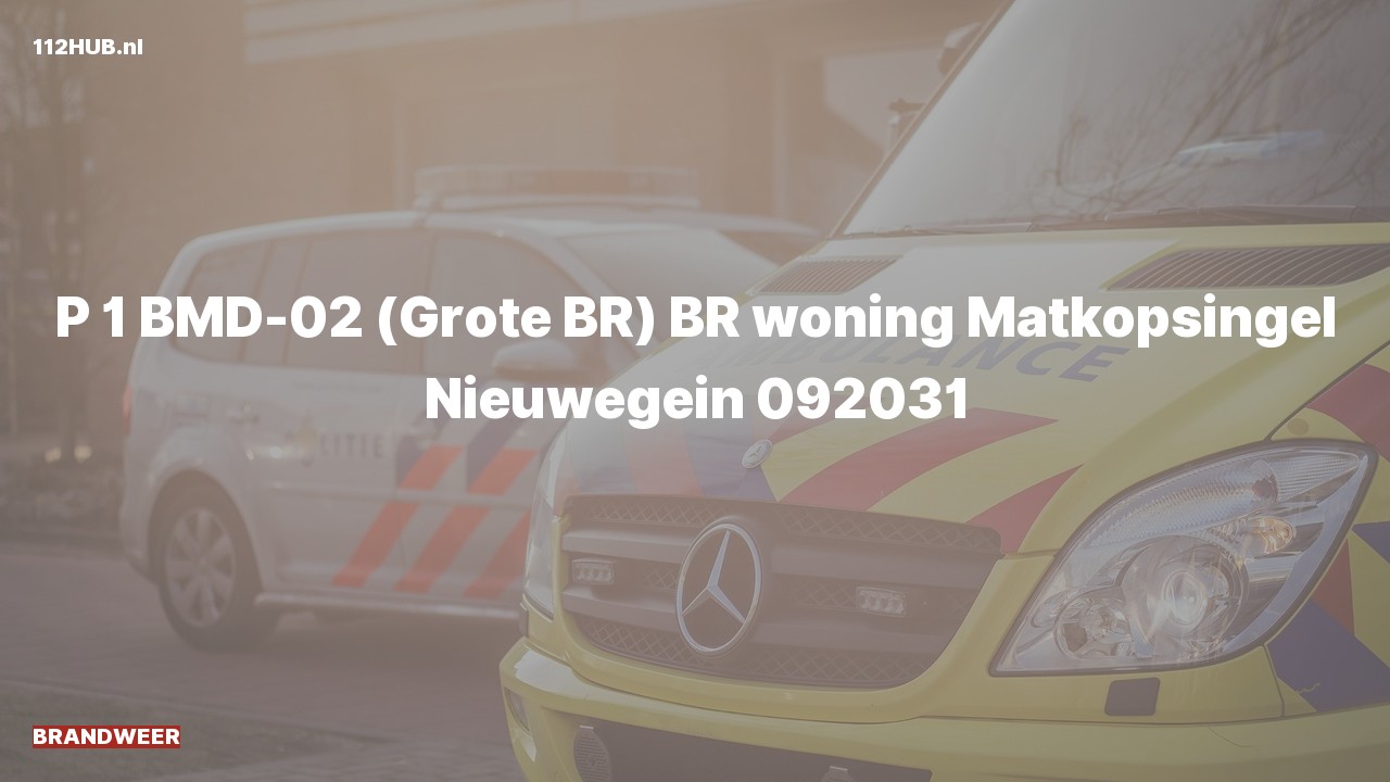 Deelafbeelding voor Brandweer met spoed voor brand in woning naar de Matkopsingel in Nieuwegein.
