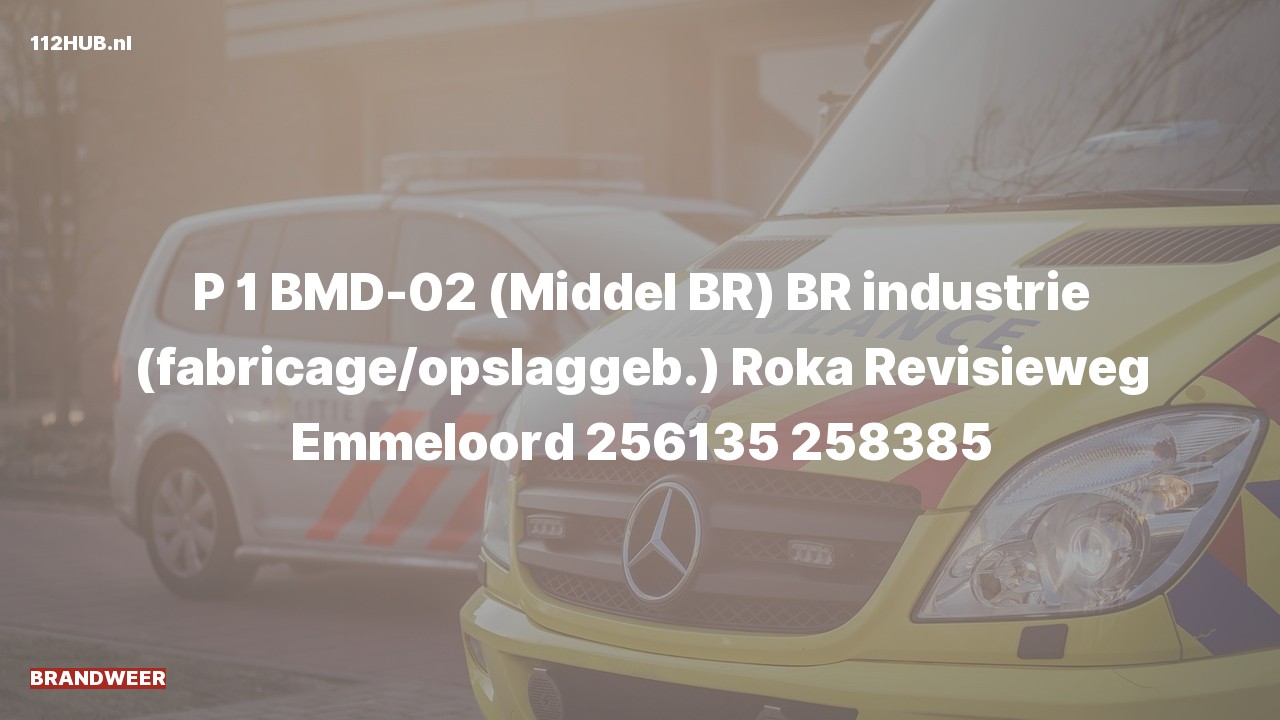 Deelafbeelding voor Brandweer met spoed naar de Revisieweg in Emmeloord.