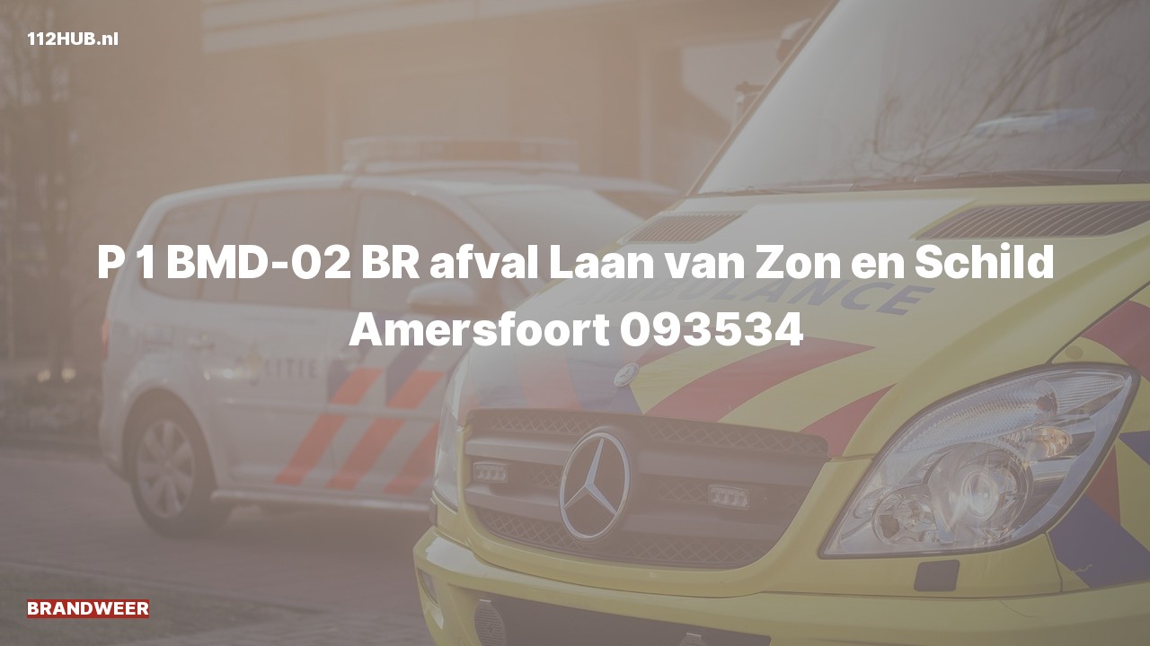 Deelafbeelding voor Brandweer met spoed naar de Laan van Zon en Schild in Amersfoort.