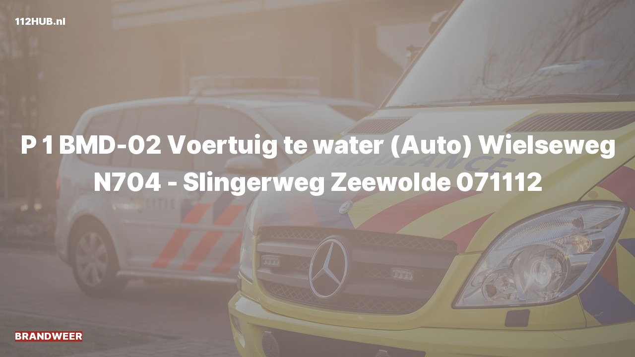 Deelafbeelding voor De brandweer is met spoed uitgerukt voor een persoon te water naar de Slingerweg in Zeewolde