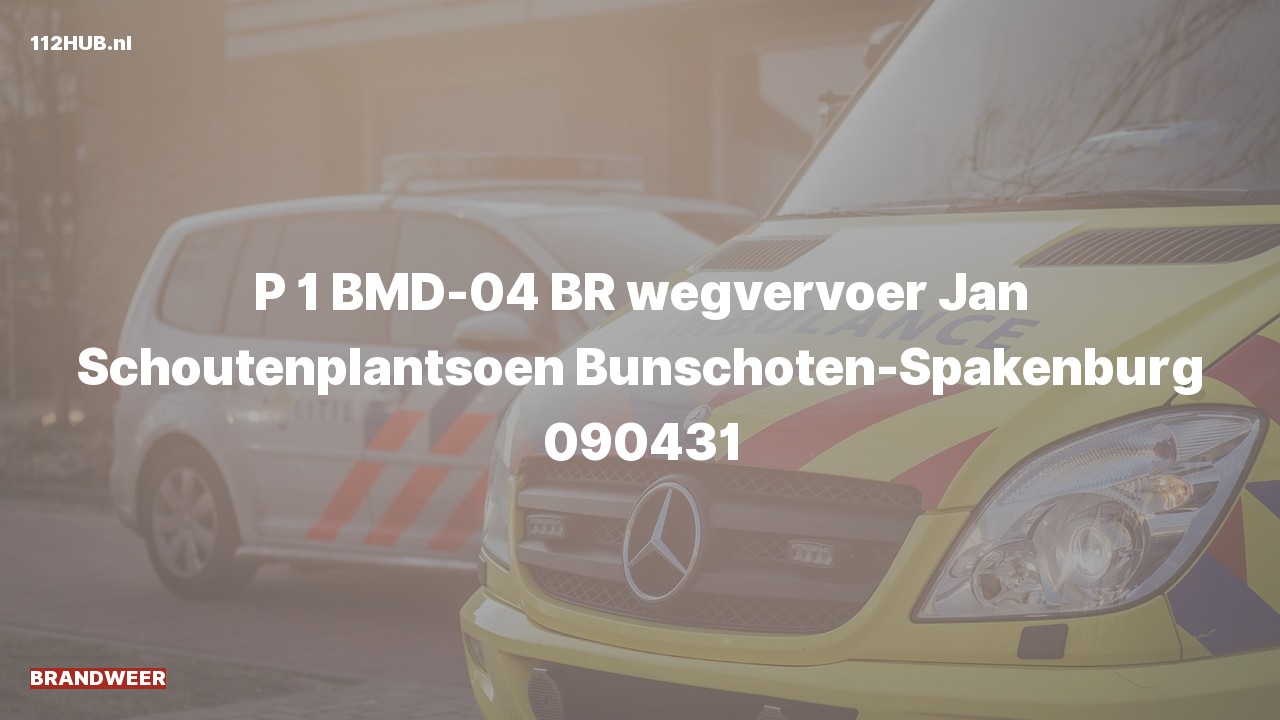 Deelafbeelding voor P2000-melding.