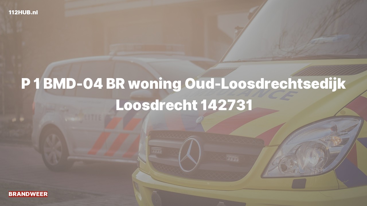 Deelafbeelding voor Brandweer met spoed voor brand in woning naar de Oud-Loosdrechtsedijk in Loosdrecht.