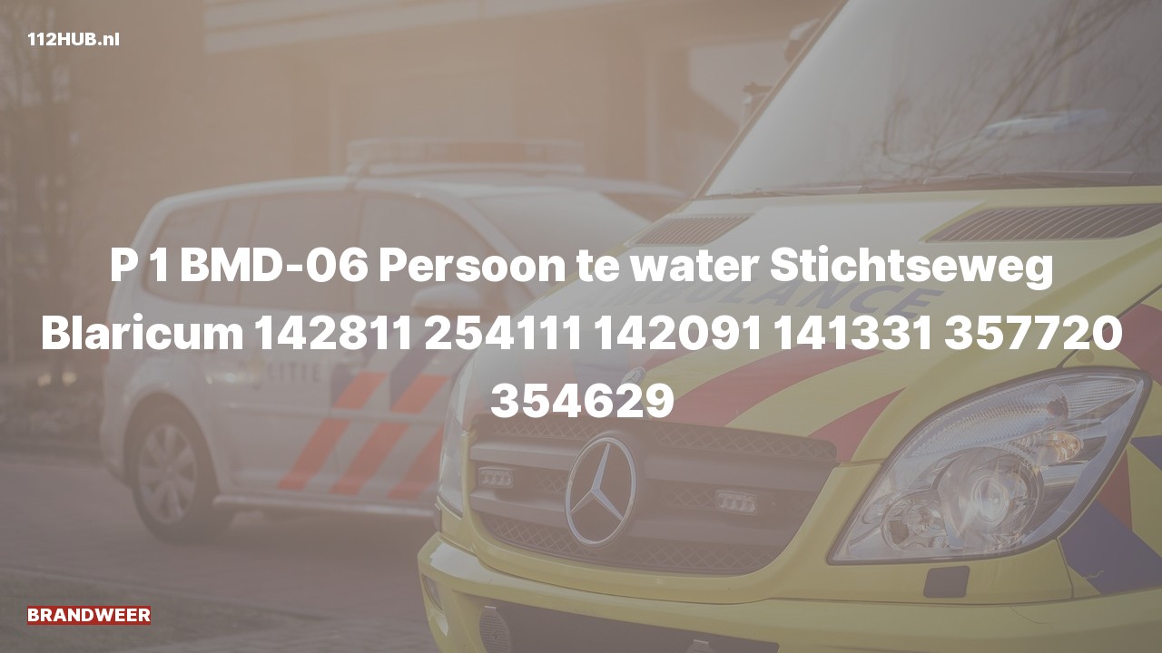 Deelafbeelding voor Brandweer met spoed naar de Stichtseweg in Blaricum.