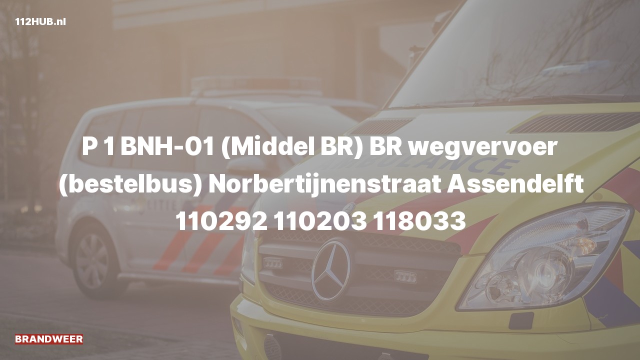 Deelafbeelding voor Brandweer met spoed naar de Norbertijnenstraat in Assendelft.