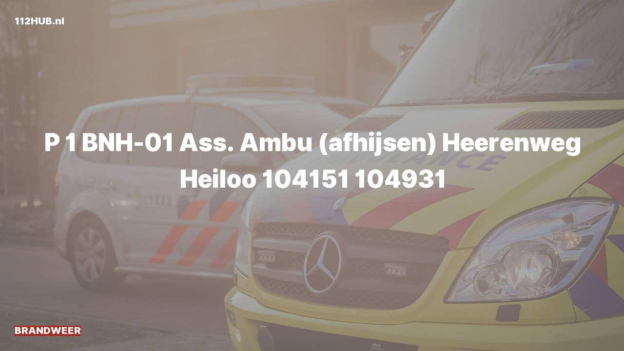 Deelafbeelding voor Brandweer met spoed voor afhijsen naar de Heerenweg in Heiloo.