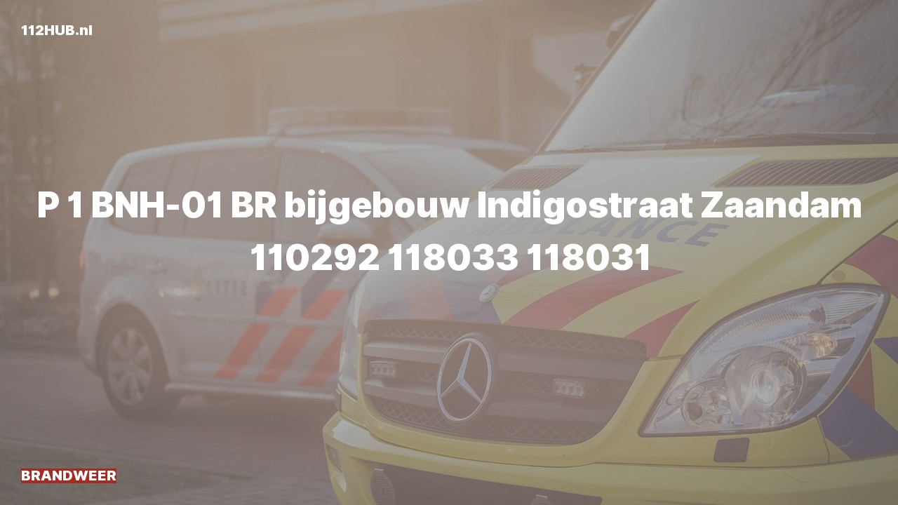 Deelafbeelding voor De brandweer is met spoed uitgerukt voor een brand naar de Indigostraat in Zaandam