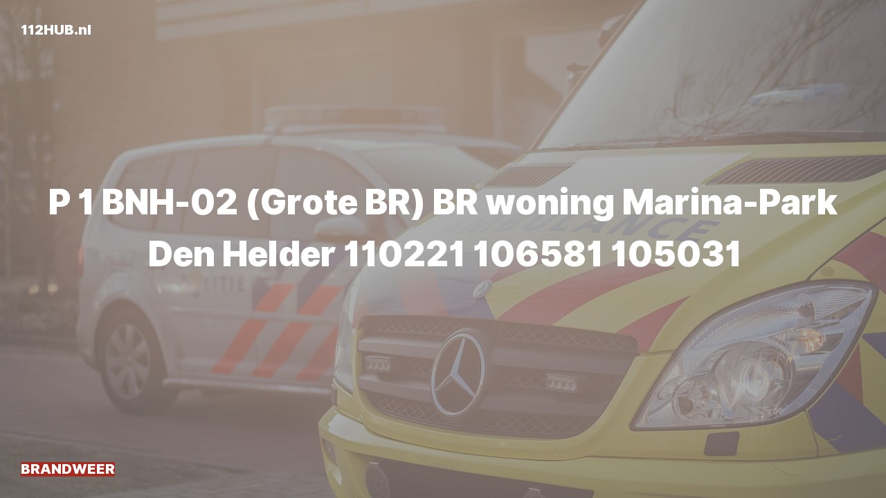 Deelafbeelding voor Brandweer met spoed voor brand in woning naar de Marina-Park in Den Helder.