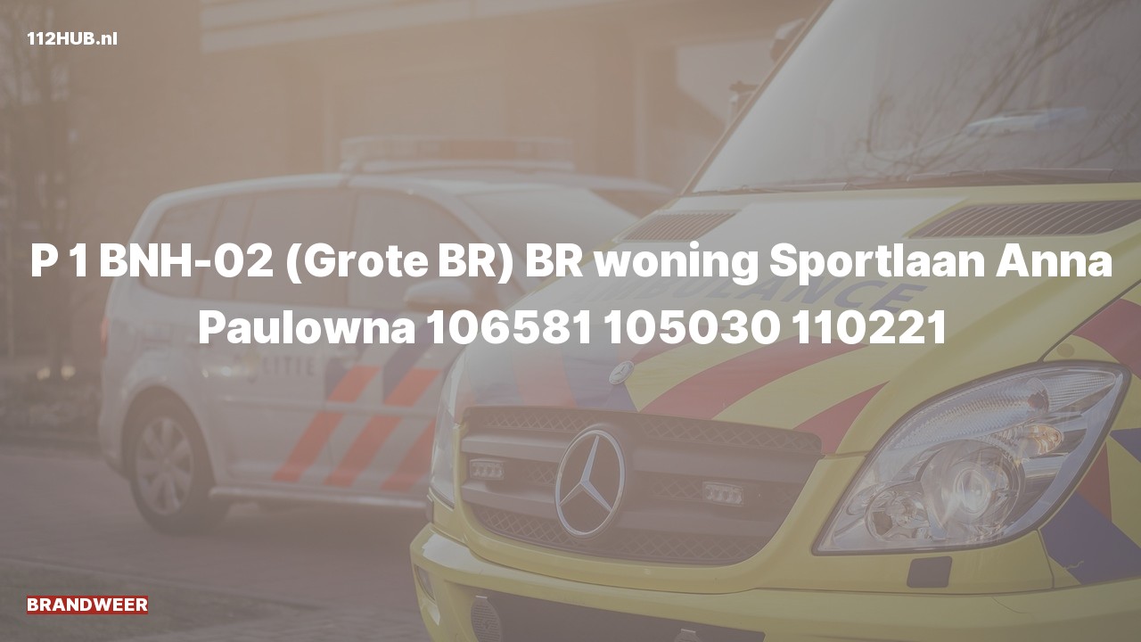 Deelafbeelding voor Brandweer met spoed voor brand in woning naar de Sportlaan in Anna Paulowna.