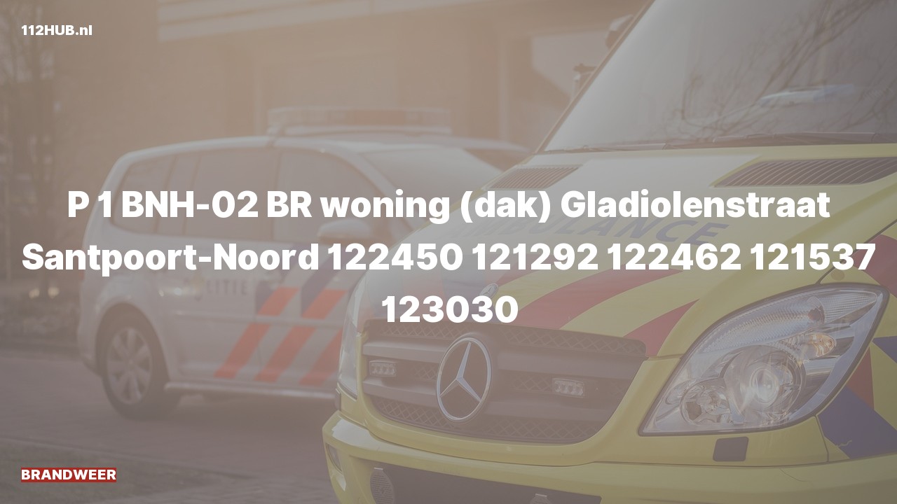 Deelafbeelding voor Brandweer met spoed voor brand in woning naar de Gladiolenstraat in Santpoort-Noord.