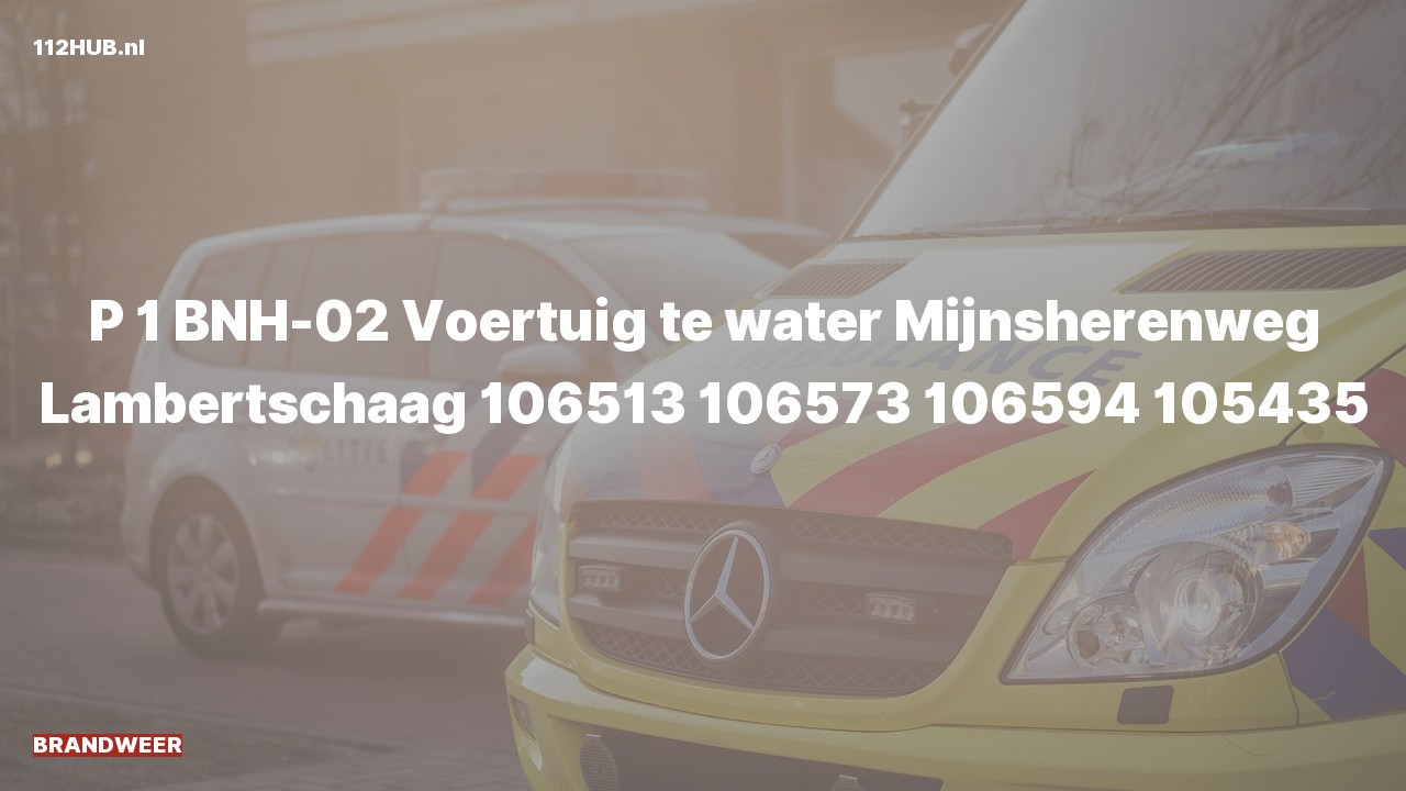Deelafbeelding voor Brandweer met spoed naar de Mijnsherenweg in Lambertschaag.