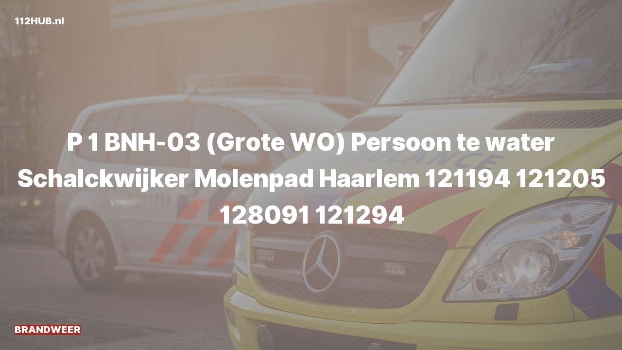 Deelafbeelding voor De brandweer is met spoed uitgerukt voor een persoon te water