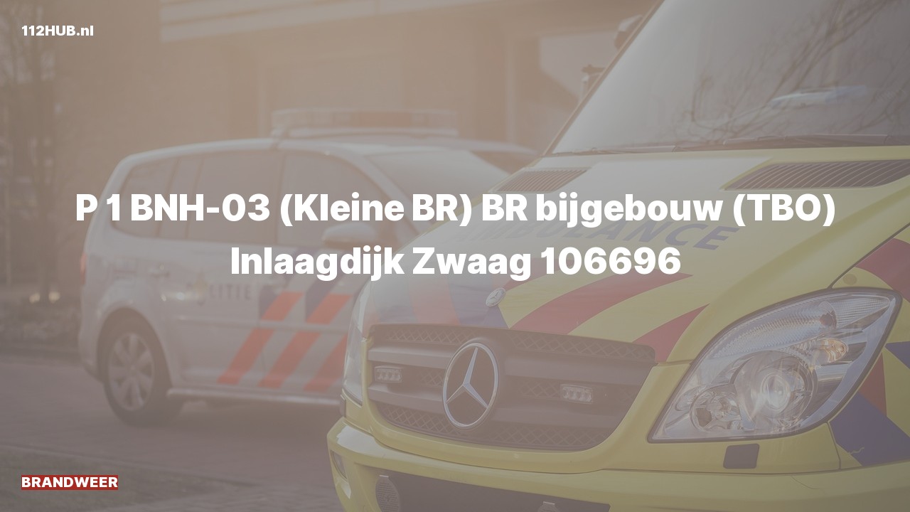Deelafbeelding voor Brandweer met spoed naar de Inlaagdijk in Zwaag.