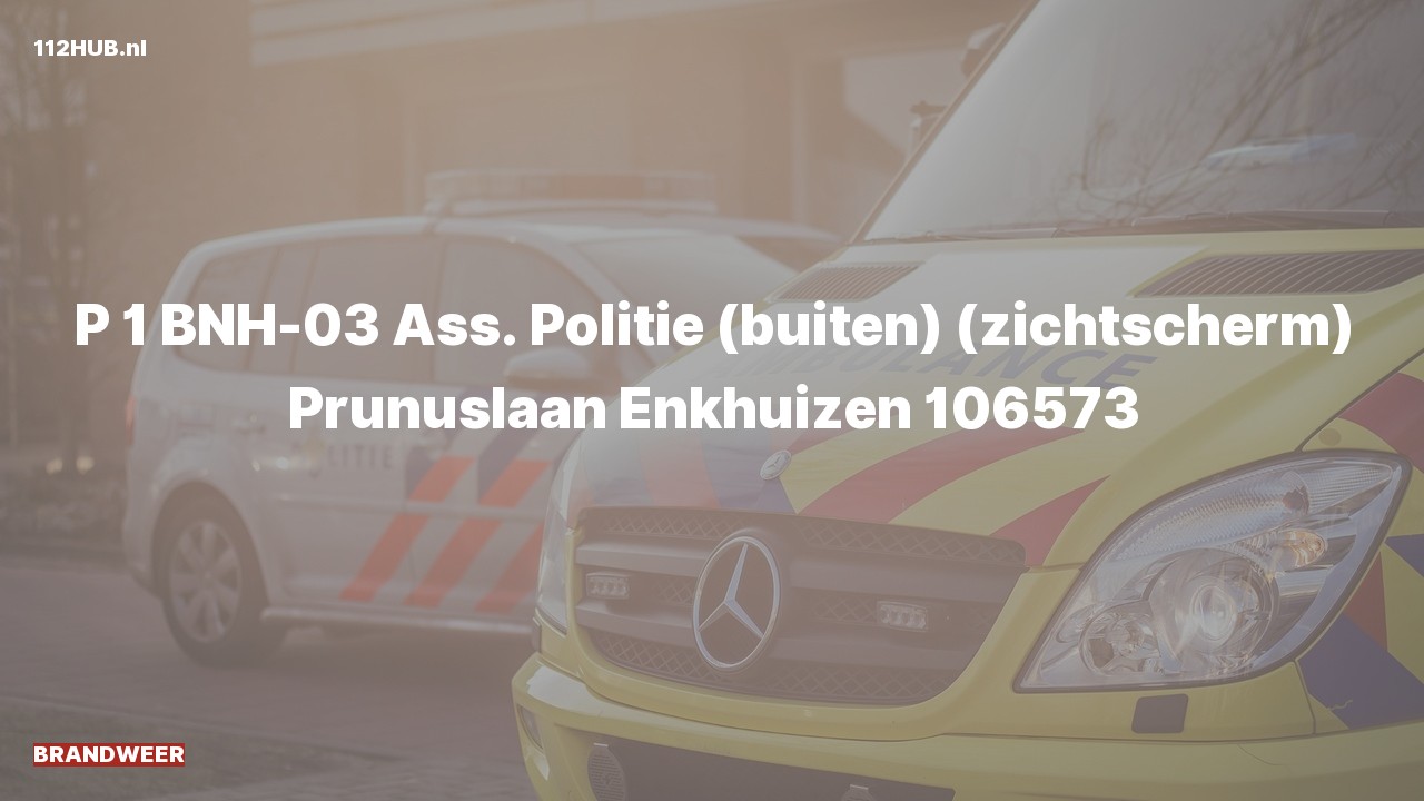 Deelafbeelding voor Brandweer met spoed naar de Prunuslaan in Enkhuizen.