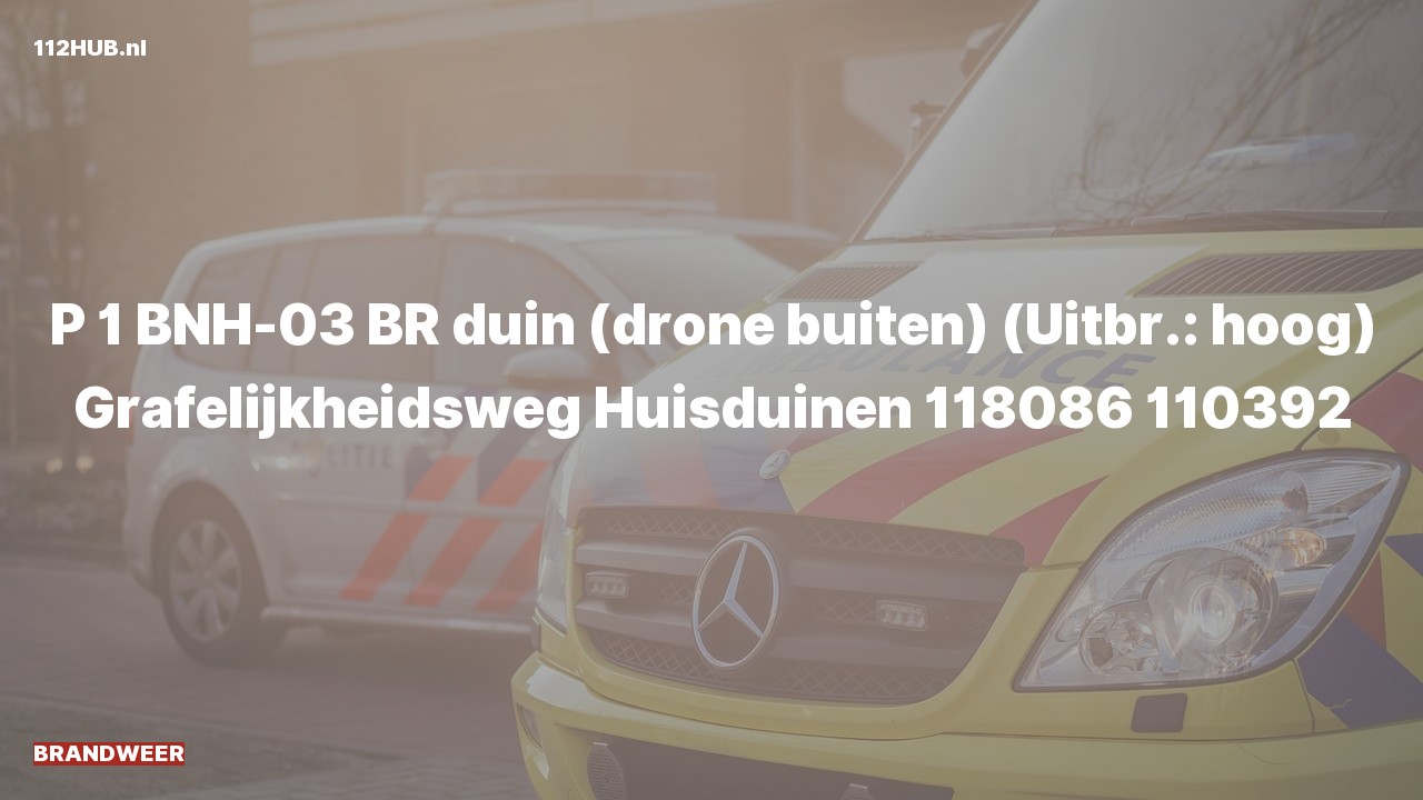 Deelafbeelding voor Brandweer met spoed naar de Grafelijkheidsweg in Huisduinen.