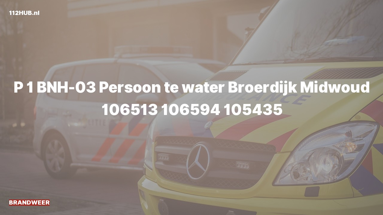Deelafbeelding voor Brandweer met spoed naar de Broerdijk in Midwoud.