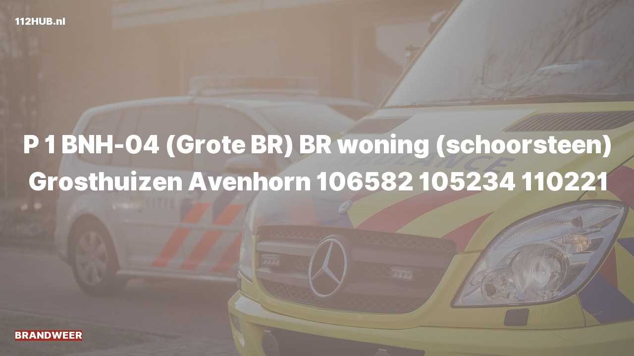 Deelafbeelding voor Brandweer met spoed voor schoorsteenbrand in woning naar de Grosthuizen in Avenhorn.